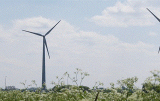 Impressie windpark Ijsselwind waterschap Rijn en IJssel